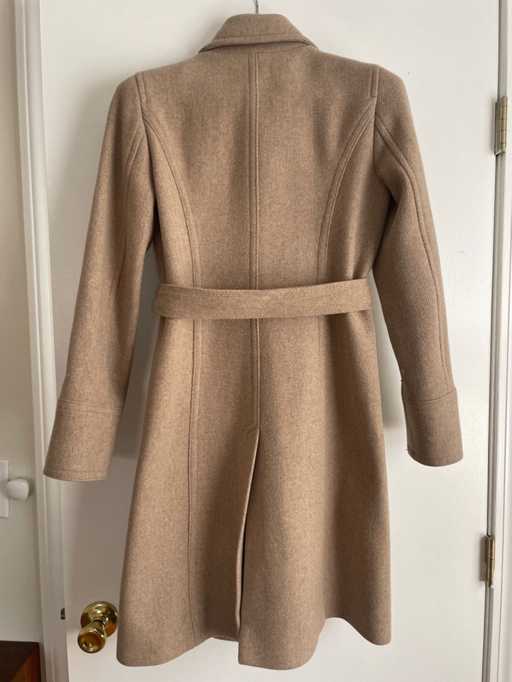 J. Crew Double-Breasted Wool Pea Coat in Camel - Picture 5 of 6